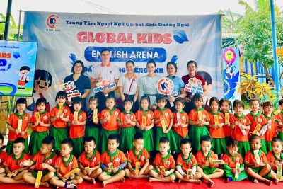 Trung tâm Ngoại ngữ Global Kids Quảng Ngãi đã phối hợp cùng Trường Mầm non Bình Minh tổ chức thành công cuộc thi “Đấu trường Tiếng Anh”