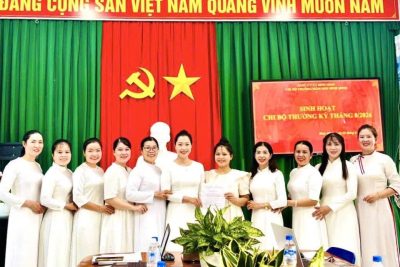 CHI BỘ TRƯỜNG MẦM NON BÌNH MINH TỔ CHỨC SINH HOẠT ĐỊNH KỲ THÁNG 8/2026